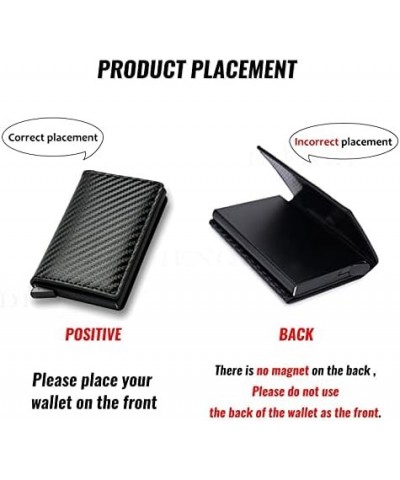 Card Holder Wallets Men Brand RFID Leather Slim Mini Wallet Small Money Bag Male Purses 1Pcs (Color : Brown) Brown $29.68 Wal...