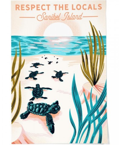 24x36 Inch Giclee Print, Sanibel Island, Courageous Explorer Collection, Turtle, Respect the Locals $27.49 Totes