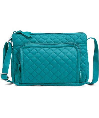 Women's Cotton Little Hipster Crossbody Purse with RFID Protection Forever Green - Recycled Cotton $26.84 Crossbody Bags