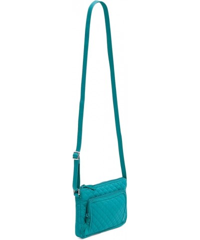 Women's Cotton Little Hipster Crossbody Purse with RFID Protection Forever Green - Recycled Cotton $26.84 Crossbody Bags