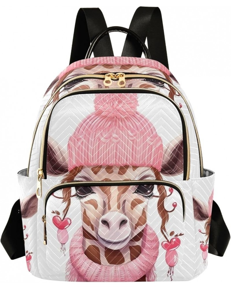 Small Backpack Purse for Women, Warm Giraffe Travel Bag Casual Daypack Shoulder Bag Small $16.92 Backpacks