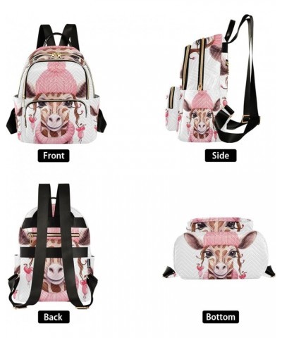 Small Backpack Purse for Women, Warm Giraffe Travel Bag Casual Daypack Shoulder Bag Small $16.92 Backpacks