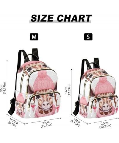 Small Backpack Purse for Women, Warm Giraffe Travel Bag Casual Daypack Shoulder Bag Small $16.92 Backpacks