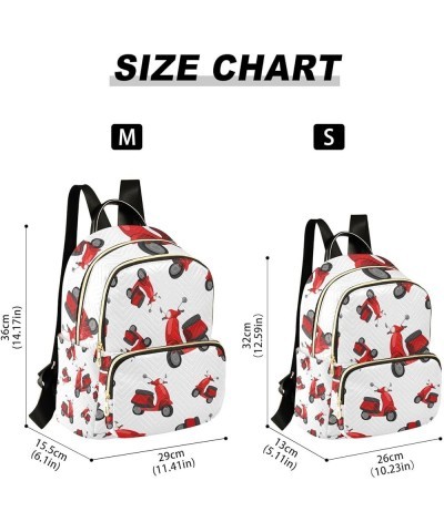 Women Backpack Scooters Cute Anti-Theft Travel Backpack with Luggage Belt Lightweight Handbag Lady Purse Roomy Double Zipper ...