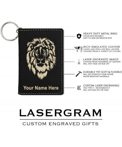 ID Holder Wallet, Squirrel, Personalized Engraving Included (Teal) Black with Gold $12.60 Wallets