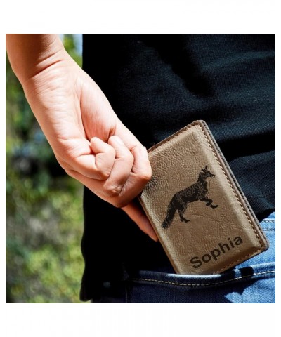 ID Holder Wallet, Squirrel, Personalized Engraving Included (Teal) Black with Gold $12.60 Wallets