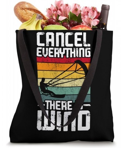 Cancel everything there is Wind Surf Sports Kite Kitesurfing Tote Bag $11.12 Totes