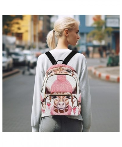 Small Backpack Purse for Women, Warm Giraffe Travel Bag Casual Daypack Shoulder Bag Small $16.92 Backpacks