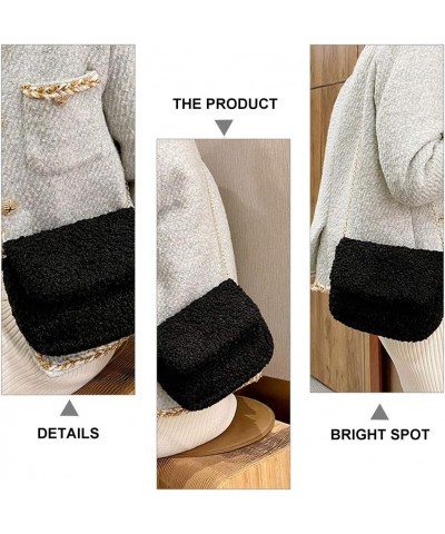 1pc plush small square bag women Crossbody Purse women Crossbody Handbag Plush Shoulder Bag women Crossbody Wallet Plush Cros...