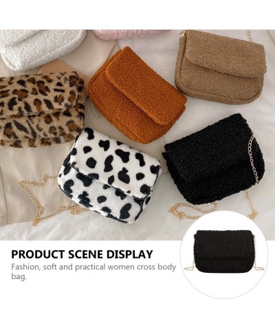 1pc plush small square bag women Crossbody Purse women Crossbody Handbag Plush Shoulder Bag women Crossbody Wallet Plush Cros...