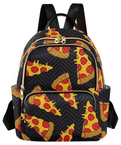 Pizza Backpack for Women Casual Daypack Small Backpacks Lightweight Shoulder Bag Travel Purse for Ladies Work Outdoor Nurse T...