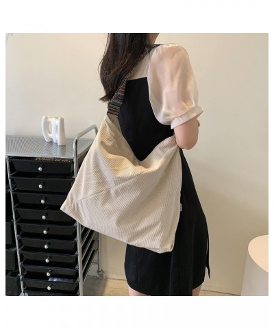 Tote Bag Women Large Crossbody Bag Stylish Handbag for Women Corduroy Hobo Bag Fashion shoulder Bag Purse Beige $13.23 Totes