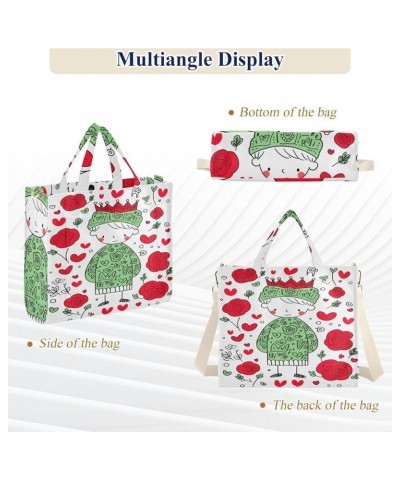 Cartoon Character Background Pattern Women's Tote Handbags Top Handle Satchel Shoulder Bag Crossbody Bag S $16.79 Totes