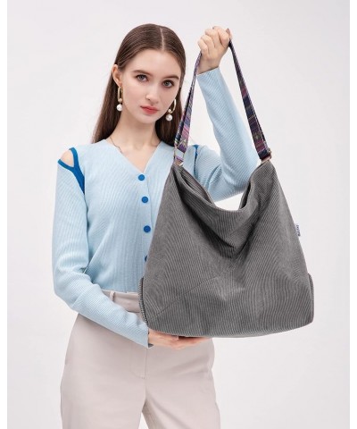 Tote Bag Women Large Crossbody Bag Stylish Handbag for Women Corduroy Hobo Bag Fashion shoulder Bag Purse Beige $13.23 Totes