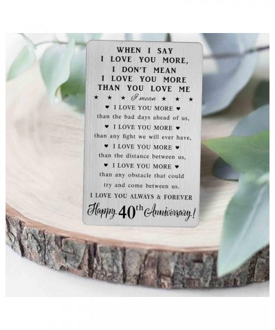 26th Anniversary Card Gifts for Women Couple, 26th 26 Year Anniversary Romantic Wallet Card Gifts for Wife 40 Year $10.43 Wal...