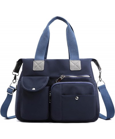 Womens handbag Mommy Bag Portable High Capacity Travel multi-strap shoulder bag Dark Blue $10.36 Shoulder Bags