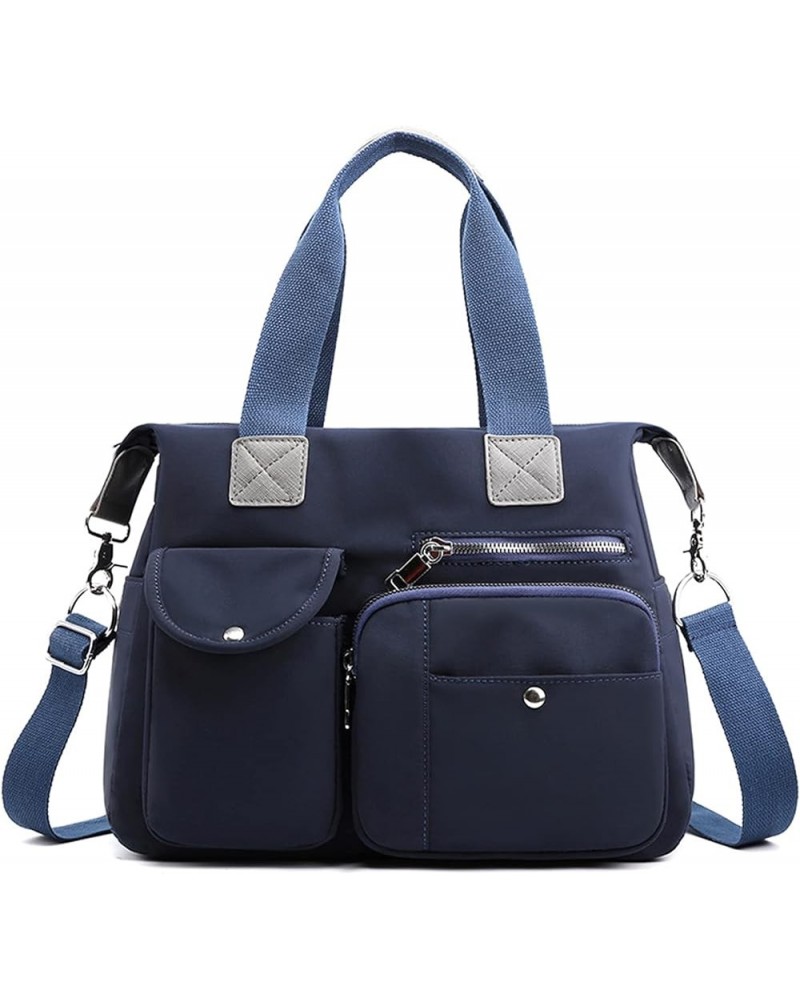 Womens handbag Mommy Bag Portable High Capacity Travel multi-strap shoulder bag Dark Blue $10.36 Shoulder Bags