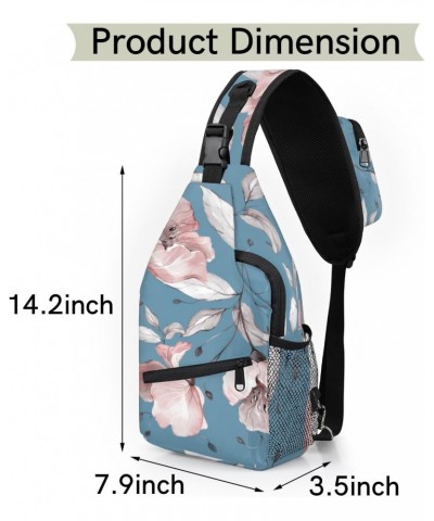 Blossom Sling Bag for Women Crossbody Backpack Purse Shoulder Casual Daypack Cross Body Bags for Travel Cycling Hiking $17.43...