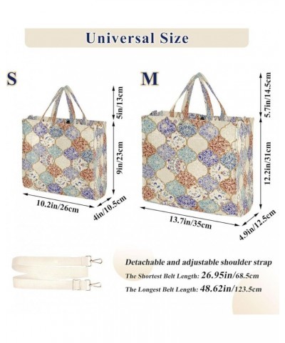 Corduroy Tote Bag for Women, Galaxy Lotus Mandala Tote Bag Crossbody Hobo Handbag Shoulder Bag for Work Travel Pattern 535 $1...