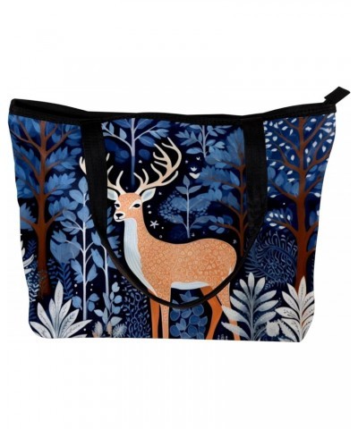 The Tote Bag For Women,Purses For Women,Handbags For Women,Blue Tree Deer and Forest Handbags $15.06 Totes