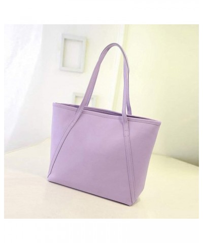 Capacity Solid Messenger High Women Bags Handbag Satchel Shoulder Ski Carriers Ski Tote Purple $10.65 Totes