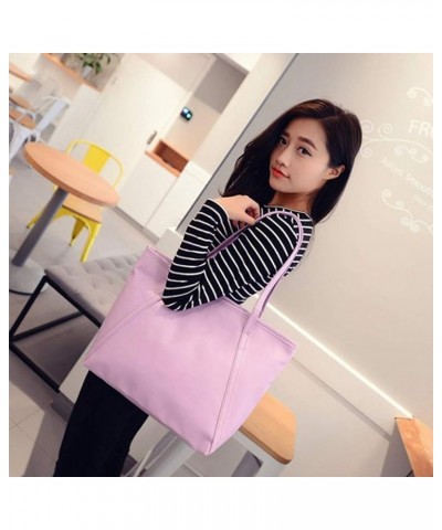 Capacity Solid Messenger High Women Bags Handbag Satchel Shoulder Ski Carriers Ski Tote Purple $10.65 Totes