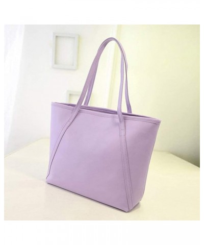 Capacity Solid Messenger High Women Bags Handbag Satchel Shoulder Ski Carriers Ski Tote Purple $10.65 Totes