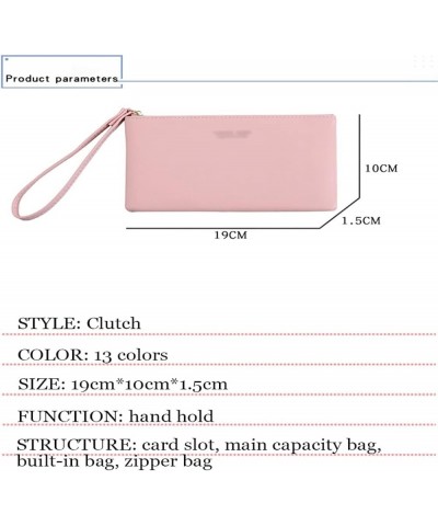 Zipper Ladies Long Wallet Coin Purse Wallet Fashion Clutch Bag Large Capacity Ladies Wallet (Color : A) C $39.39 Wallets