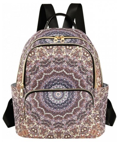 Women Backpack Kaleidoscope Mandala Antique Anti-Theft Travel Backpack with Luggage Belt Lightweight Handbag Lady Purse Roomy...