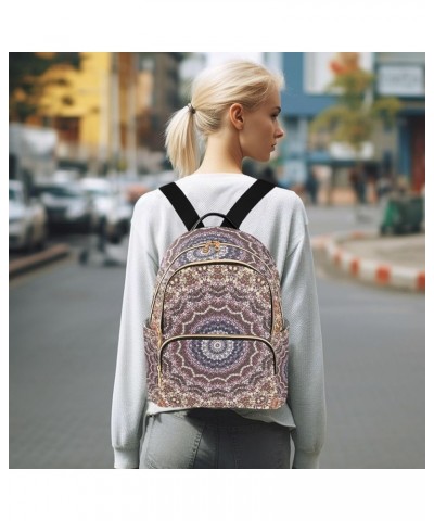 Women Backpack Kaleidoscope Mandala Antique Anti-Theft Travel Backpack with Luggage Belt Lightweight Handbag Lady Purse Roomy...