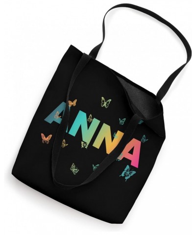 Anna - Beautiful Name with Butterlfies Tote Bag $15.55 Totes