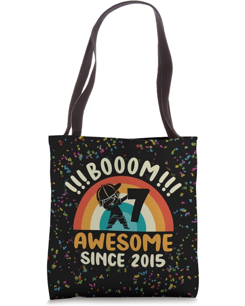 Dabbing Boy 7 Year Old Booom Awesome Since 2015 7th Birthday Tote Bag $14.67 Totes