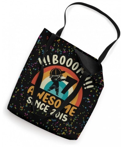 Dabbing Boy 7 Year Old Booom Awesome Since 2015 7th Birthday Tote Bag $14.67 Totes