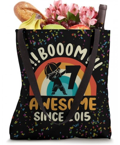 Dabbing Boy 7 Year Old Booom Awesome Since 2015 7th Birthday Tote Bag $14.67 Totes