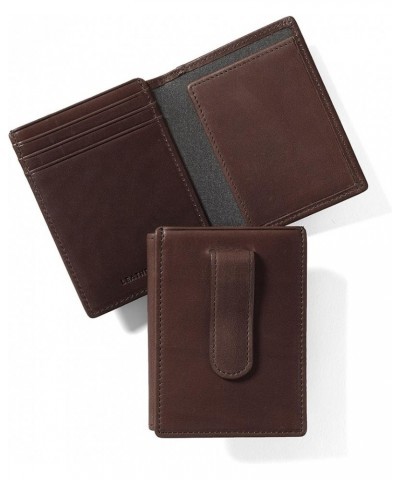 Mahogany Men's Money Clip Card Holder Wallet with ID Window Mahogany $46.20 Wallets