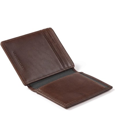 Mahogany Men's Money Clip Card Holder Wallet with ID Window Mahogany $46.20 Wallets