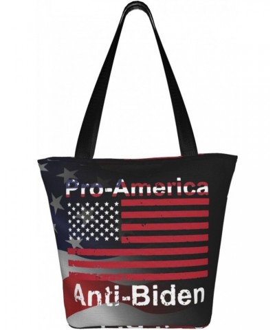 Pro America Anti Biden Fashion Shoulder Bag Large Capacity For Man Or Woman $18.75 Totes