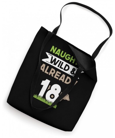 Naughty Wild & Already 18 Birthday Cow Tote Bag $17.10 Totes