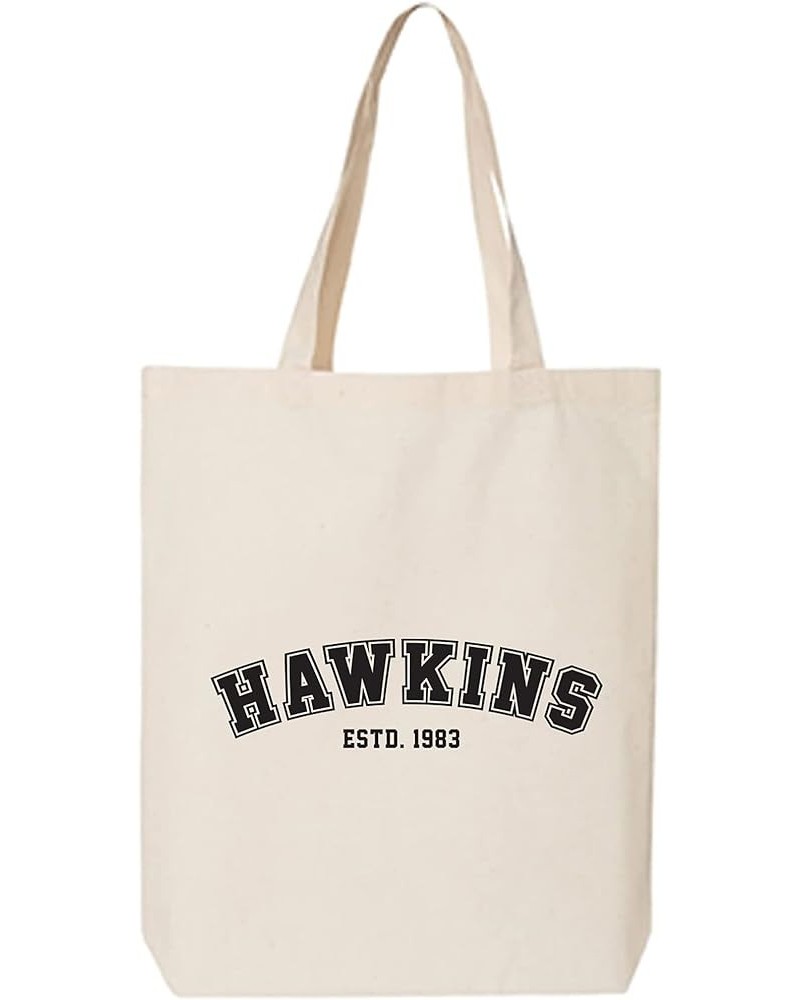 Hawkins ESTD.1983 Cotton Canvas Tote Bag Natural $11.96 Totes