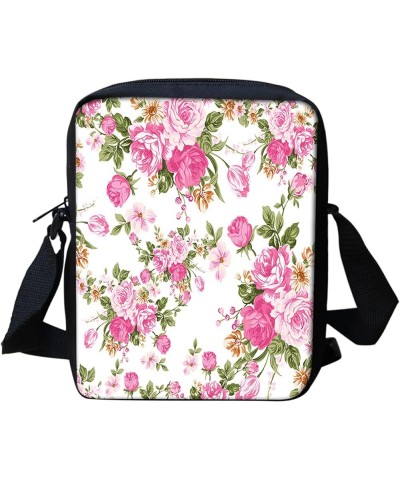 Crossbody Bag, Small Coin Purse, Adjustable Strap Phone Messenger Bag Rose Pink $9.53 Satchels