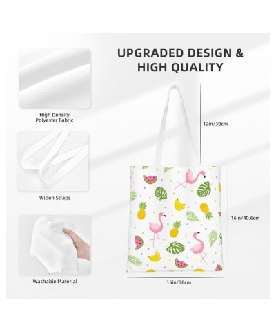 Flamingos Single Shoulder Fashion Canvas Tote Shopping Bags Handbags For Men And Women Flamingos34 $10.93 Totes