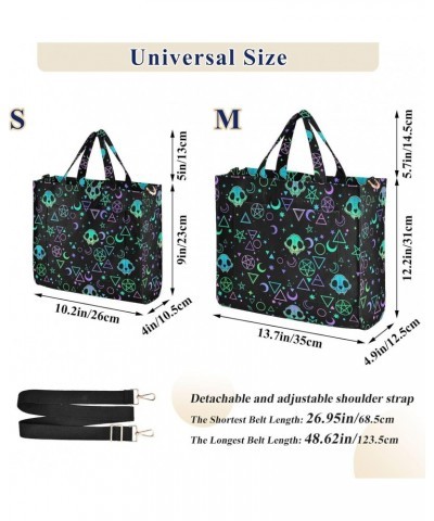 Magic Symbols Skulls Tote Bag for Women Corduroy Crossbody Bag Stylish Shoulder Handbag Casual Satchel Hobo Bag M $14.70 Satc...