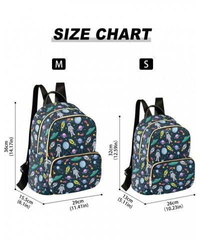 Space Stars Planets Rockets Fashion Backpack Purse for Women Multipurpose Casual Daypack with Multi Pockets & Secured Zipper ...