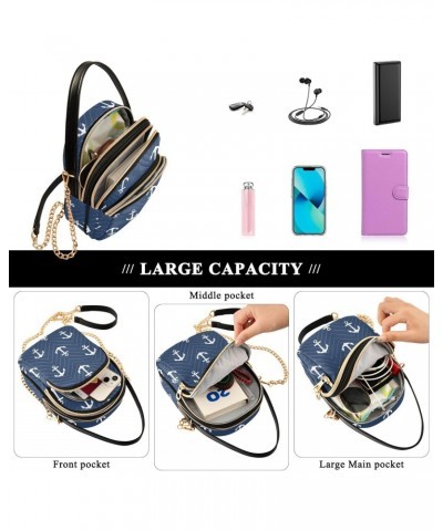 Anchors Crossbody Bags for Women with Shoulder Strap Multi Pocket Cell Phone Purse Trendy Shoulder Handbags Wallet Familly Fr...