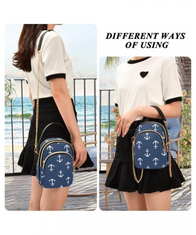 Anchors Crossbody Bags for Women with Shoulder Strap Multi Pocket Cell Phone Purse Trendy Shoulder Handbags Wallet Familly Fr...