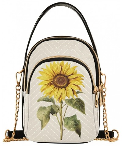 Sunflower Small Crossbody Bags for Women Cell Phone Shoulder Purse Handbags Wallet 21216263 $12.15 Crossbody Bags