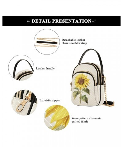 Sunflower Small Crossbody Bags for Women Cell Phone Shoulder Purse Handbags Wallet 21216263 $12.15 Crossbody Bags