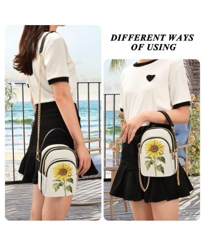 Sunflower Small Crossbody Bags for Women Cell Phone Shoulder Purse Handbags Wallet 21216263 $12.15 Crossbody Bags