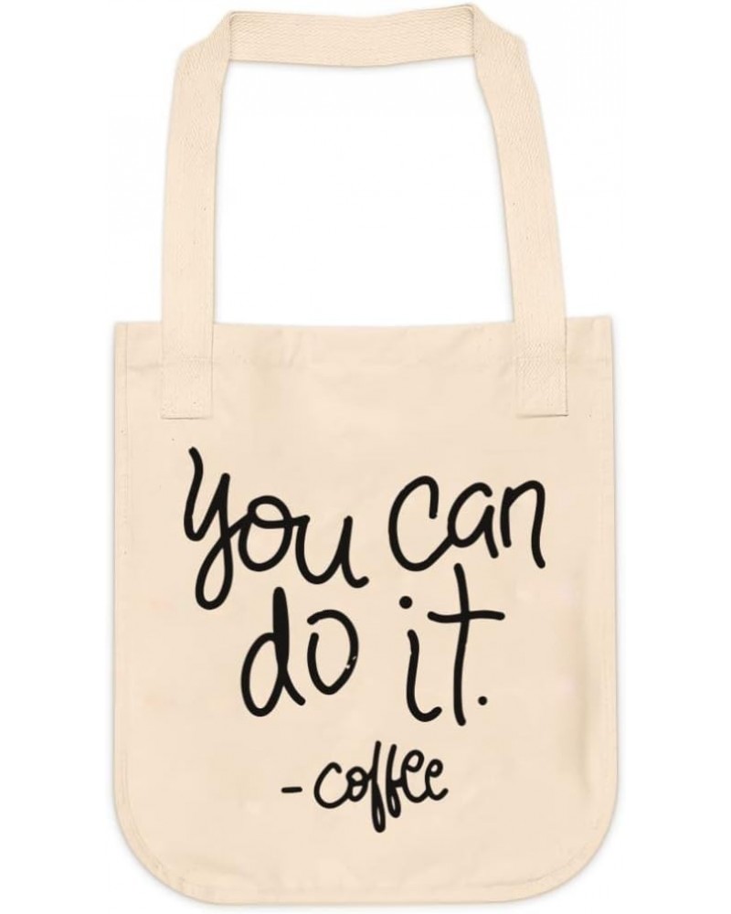 Coffee Lover Motivation Quote Tote bag for Women And Men Graphic Shoulder Bags Casual Cloth Purses and Aesthetic Handbags $18...