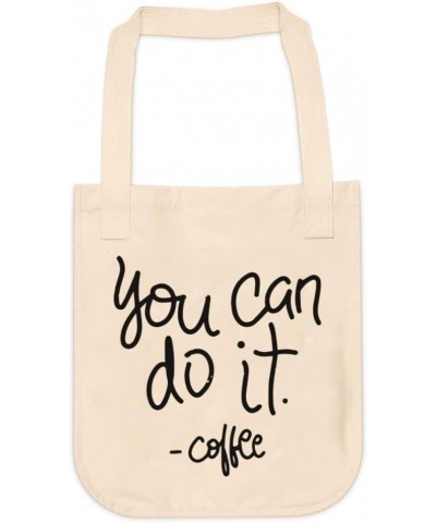 Coffee Lover Motivation Quote Tote bag for Women And Men Graphic Shoulder Bags Casual Cloth Purses and Aesthetic Handbags $18...